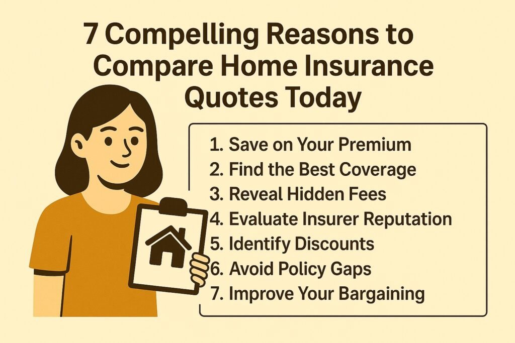Infographic: 7 compelling reasons to compare home insurance quotes today